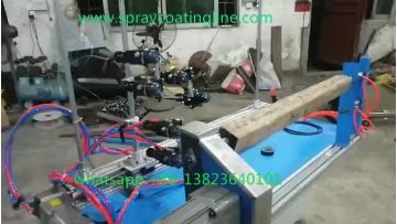 pipe wood automatic spray coating machine.mp4