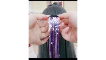 glitter hair tinsel