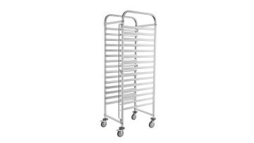 Stainless Steel Square Tubes Bakery Pan Trolley