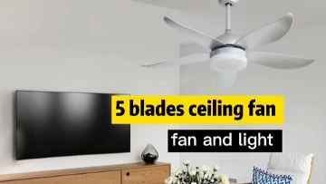 Indoor plastic blade ceiling fan