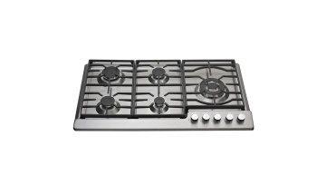 stainless steel panel 5 burners gas stove