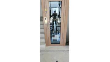 Strong drive pull door home elevator