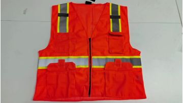 Customize Ansi Class 2 Safety Clothing Mesh Reflection 4 Pockets High Reflective Vest1