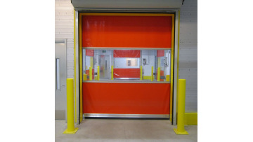 Interlocking PVC high speed rolling doors