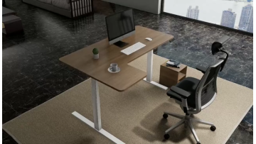 2022 New Design Office I shaped desk Height Adjustable Electric  student desk1