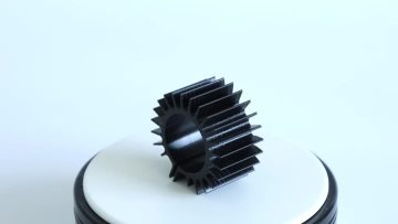 aluminum round black anodized heatsink