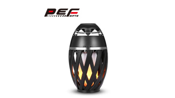 bluetooth speaker with flame samping light