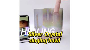 silver crystal singing bowl