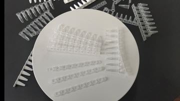 0.2ml 8 Strips PCR tube Flat Cap Transparent