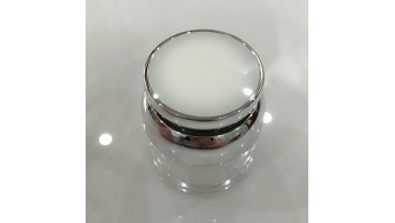 White Round High-End Cosmetic Jars Containers Environmental Protection Good Quality Container Creme1