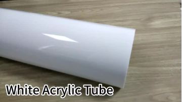 150mm White Acrylic Tube