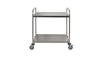 Round Tube Two Tiers Serving Trolley