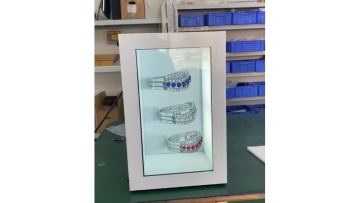 3D holographic transparent display cabinet