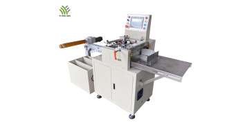 Flying Man high speed sticker roll to sheet cutting machine.mp4