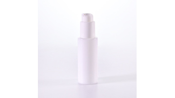 Flat Shoulder Cylinder Shape Lotion Bottle