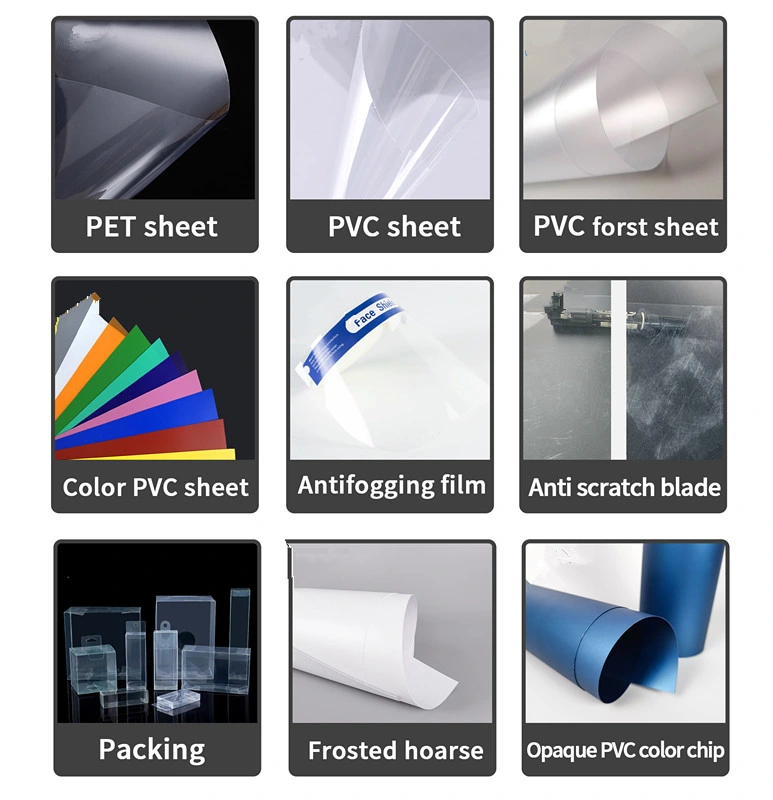 200 Micron Glossy Clear PVC Plastic Sheets for Printing