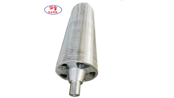 Sink roller with groove for hot dip galvanized line and roughing mills1