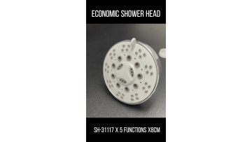 88mm Economic Plastic Fixed Bathroom Top Shower Head with 5Settings1