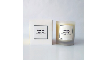 Clear glass jar scented candles