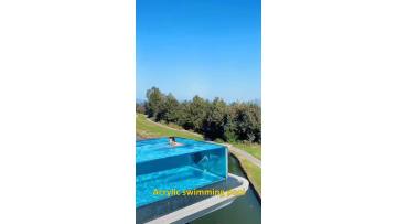50mm clear acrylic swimming pool1