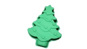 Manufacturers direct sales of silicone cake mold 6 even Christmas tree snowman gifts holiday DIY baking mold soap grinder1