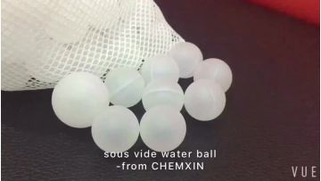 food grade plastic white hollow ball 20mm PP sous vide cooking ball for reduce water evaporation1