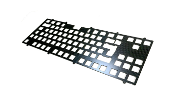 Factory promotion custom design carbon fiber ornaments cnc carbon fiber keyboard plate1