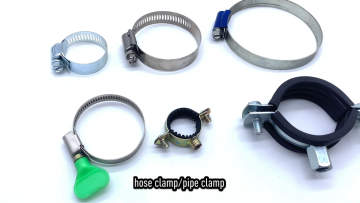 clamps with rubber metal pipe clamp with nut1