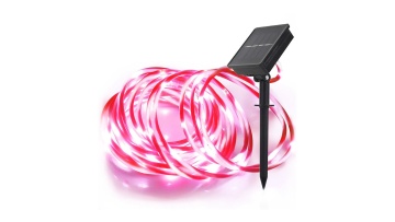 LED solar tube light 10M candy colors