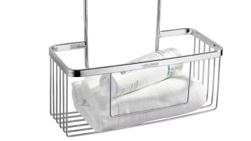 Wholesale Bathroom Storage Caddy Shower Organizer Stainless steel Hanging Shelf1