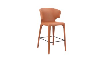 M1043# Orange bar stool
