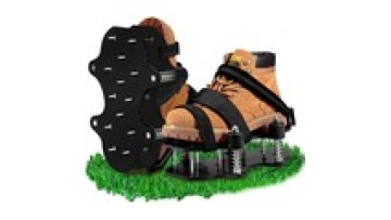 Lawn Aerator Shoes Spring-Loaded Design Patented Upgrade Double Layer Lawn Shoes Soil Yard Aerator Tool for Patio Garden1