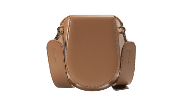 Elegant Leather Saddle Crossbody Bag