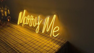 Acrylic Treat Yourself Gorgeous Marry Me Drunk in Love Happy Birthday LED Neon Sign Light Holiday Party Show Wedding Decor1