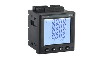 Introduces the display interface (current, voltage and power) of APM series network power meters