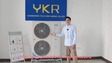 YKR R32 WIFI Control 10KW 16KW 20KW DHW Heating Cooling Monoblock Air Source EVI DC Inverter Air to Water Heat Pump ErP A+++1