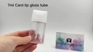 7ml card lip gloss tube