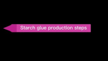 Cold water instant starch glue