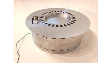 Circular intelligent alcohol fireplace