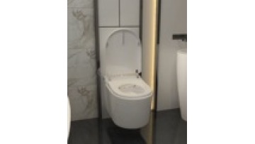 Wholesale new style low price smart Sanitary Ware ultraviolet rays Bathroom Ceramic Round Wall Hung Toilet1