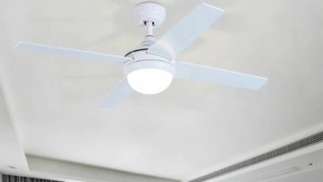 Modern remote ceiling fan with lights