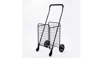 30KGS factory custom supermarket portable folding wire shopping cart removable front and rear wheels1