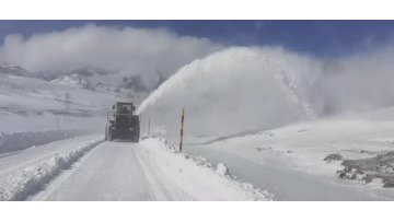 Snow blower working video
