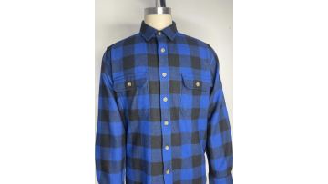 Retro Plaid Wool Blend Casual Shirt