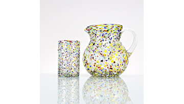 Cnfetti glass tumblers