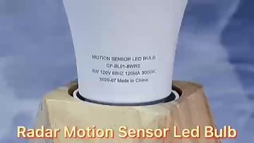 Motion Sensor Radar Sensitive LED Bulb Light