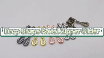 Drop Shape Metal Zipper Slider