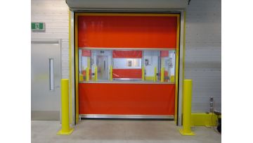 PVC fabric rapid rolling up door for food factory