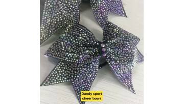 rhinestones cheer bow 