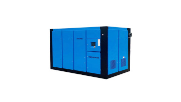 Two-stage screw compressor